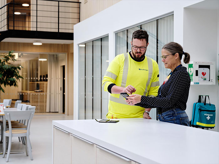 medarbetare på Kraftringens kontor