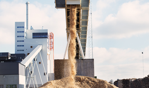 bild på Örtoftaverket i process